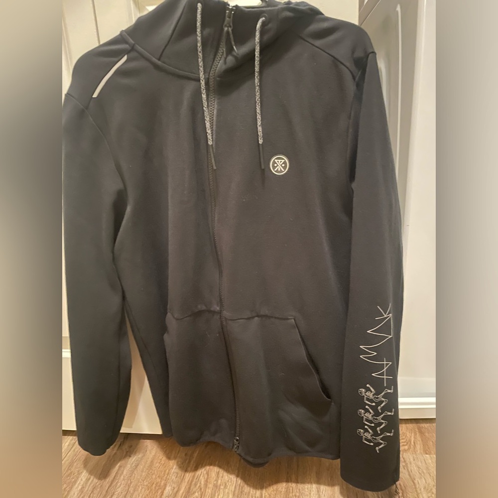 Black Roark el morro zipper fleece hoodie men’s size medium skeleton